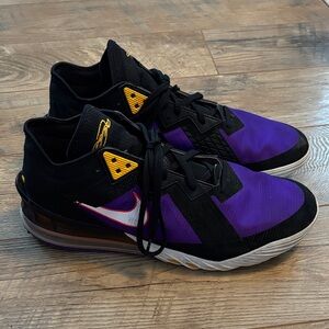 Mens 14 Nike React Lebron James 18 Lakers Basketball Shoes Purple CV7562-003